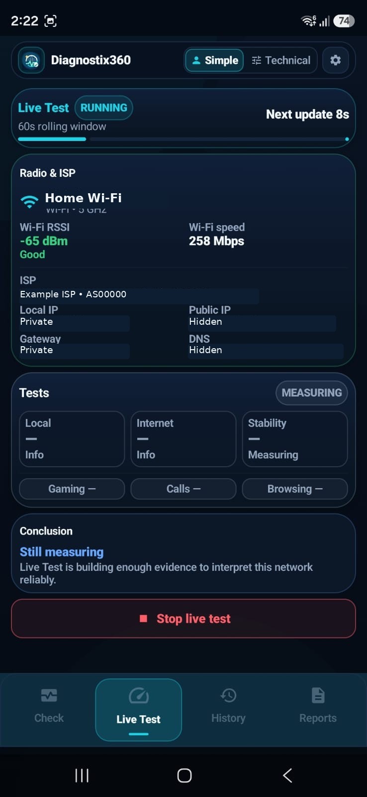 Sanitized Diagnostix360 Live Test